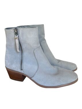 MICHAEL KORS Light Grey Suede Ankle Booties